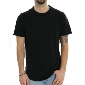 T-SHIRT ROUND BOTTOM NERO